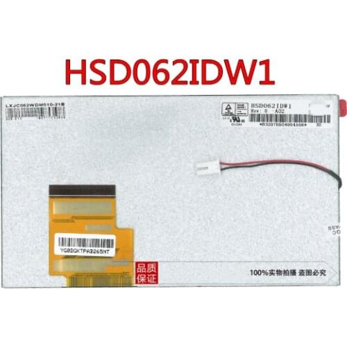 100% original test LCD SCREEN HSD062IDW1 A00 HSD062IDW1 A01 HSD062IDW1 A02 6.2 inch