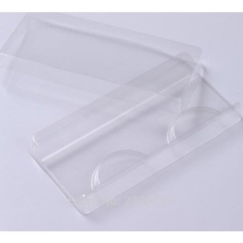 100pcs/lot Clear Empty False Eyelashes Packing Box, DIY 1Pair Fake Eyeshahes Blister Package,Good Quality Eyelashes Storage Case