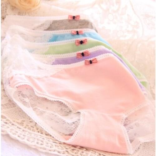 4Pcs Girlss Cotton Blend Panties Briefs Lingerie Shorts For Women Ladies Girls 8033-4
