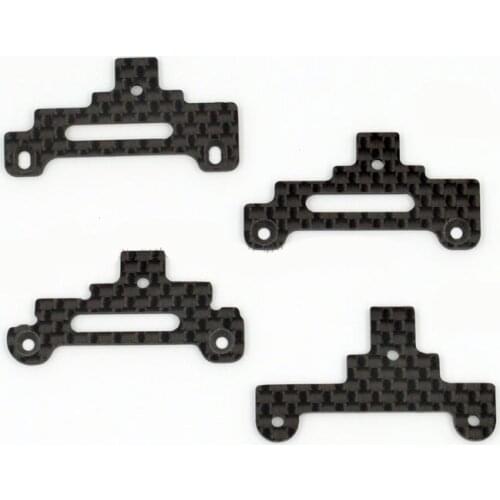 4PCS Carbon Fiber Three-point Phoenix Bracket Chassis Reinforcement for Mini 4WD Parts VS/S1/S2/SXX/FM/TZ