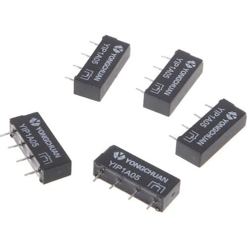 5pcs 5V SIP-1A05 Reed Switch Relay Single In-line 4pin For PAN CHANG Relay W315