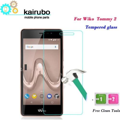 5PCS/LOT 2.5D 0.26mm 9H Premium Tempered Glass For Wiko Tommy 2 Screen Protector Toughened protective film For Wiko Tommy 2