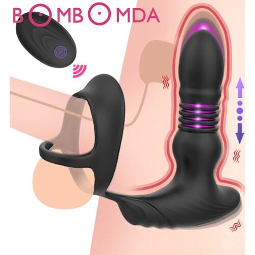 Anal Vibrator Prostate Masturbators Vibrations Erotic Massager for men Anal Butt Plug Dildos Remote Control Sex Toys for Adult