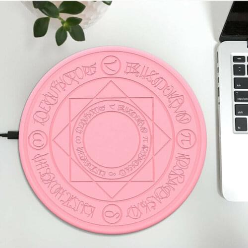 Anime Cardcaptor Sakura Magic Array Wireless Charger For iPhone Smart Phone QI Wireless Fast Charging Clow CLAMP Portable Gift