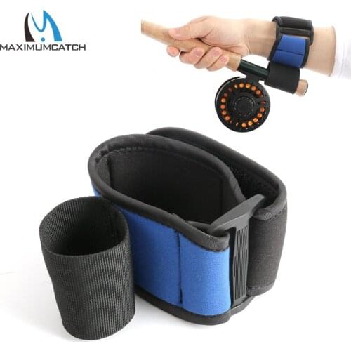 Maximumcatch Neoprene Fishing Wrist Support Casting Aid Fishing Rod Holder Soft Elastic Cushion Attachment Fishing Tool