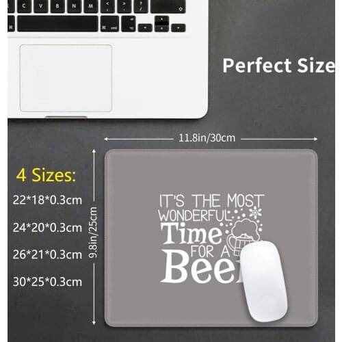 Its The Most Wonderful Time To Have A Beer Mouse Pad DIY Print Beer Drinker Beer Gift Beer Lover