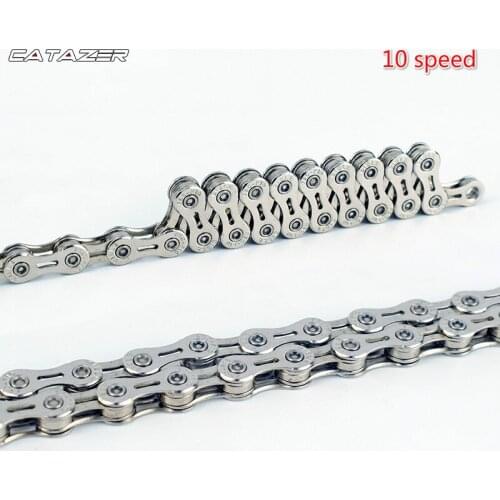 Bicycle 10 Speed Mountain Bike Semi-empty Chain Road Bike Folding Bike Shift Speed Chain 30 Speed Chain