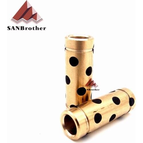 2PCS/lot 3D Printer Graphite Bearings UM2+ UM2 DIY Parts 8mm Graphite Bearing with JDB Solid Copper Sleeve Slider