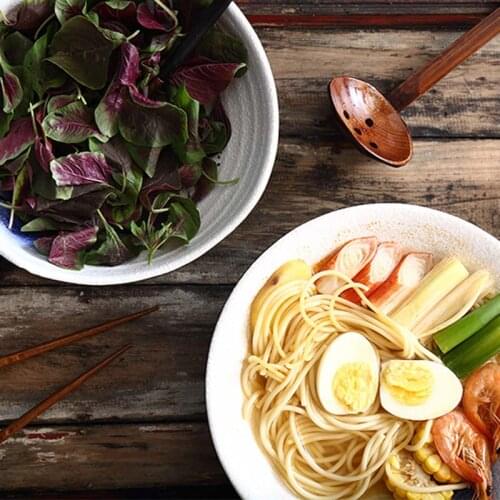 Japanese Style Creative Ceramic Large Noodle Bowl Soup Bowl Household Tableware Thickened Ramen Hat Bowl Restaurant Tableware