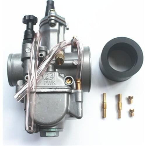 24mm Motorcycle Carburetor 2- Stroke Racing Flat Side Oem Part For Oko Pwk 24 Carburetor 24mm Fit To Dirt Pit Bike Atv Buggy
