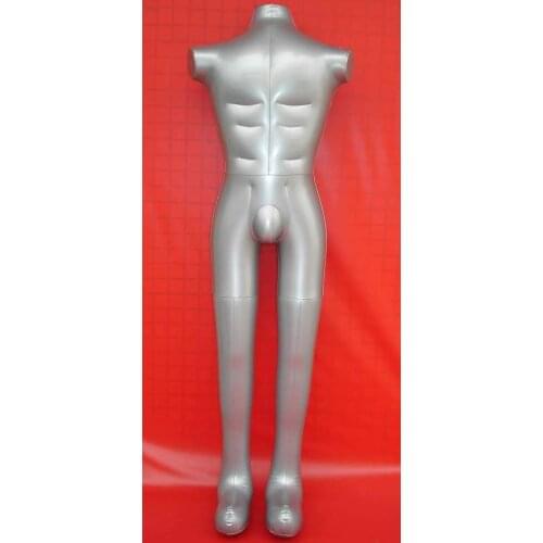 Male Full Body Top Pant Underwear Inflatable Mannequin Dummy Torso Model Display
