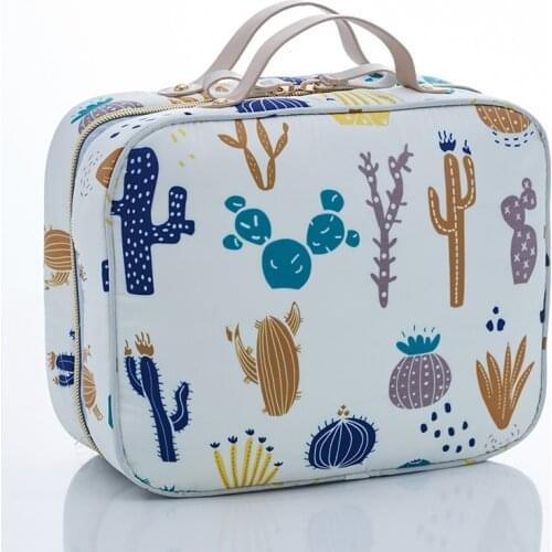 New Travel Cosmetic Handbag Portable Professional Beauty Makeup Bag Toiletry Organizer Outdoor Girl Female Storage Make up Case