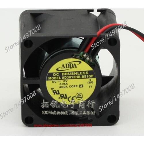 ADDA AD3812HB-B51GP S DC 12V 0.25A 38x38x28mm Server Cooling Fan