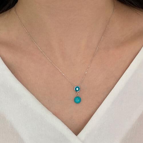 NEW Trendy 925 Silver Necklace Turkish Jewelry Birthday Gift Zircon Fashion Necklace For Women Minimalist Style Luxury Designer