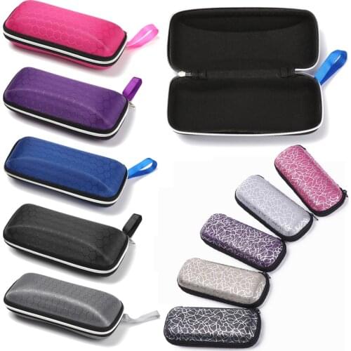 Portable Zipper Eyewear Cases Sunglasses Protection Case Unisex Glasses Box With Lanyard Eyeglass Cases Eyewear Cover