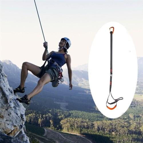 Professional Adjustable Webbing Foot Loop Climbing Polyester Foot Loop Ascender Belt Device Band Rock Climbing Equipment