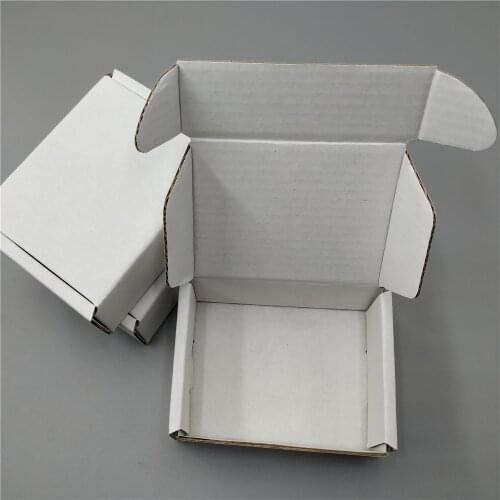 15cm 50pcs blank white Recycled Corrugated Cardboard Carton shipping mailer box