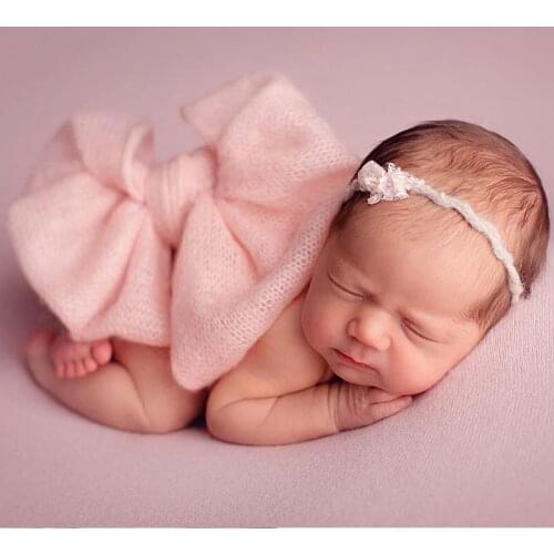 Newborn Photography Props Accessories for Baby Boy Girl Pose Butterfly Belt Photo Birthday Gift First Picture Shoot Decoration