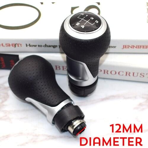 5/6 Speed Car Gear Shift Knob Lever Shifter Gaitor Boot For Audi skoda seat A3 A4 B6 B7 b8 A6 S4 B8 8K A5 8T Q5 8R Golf Mk4 12mm