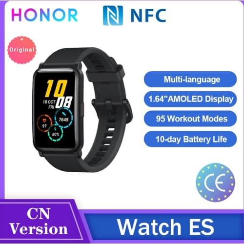 HONOR WATCH ES Smart Watch NFC 1.64"AMOLED Touch Display Bluetooth 5.1 Smartwatch Blood Oxygen Heart Rate 10 Days Fast Charging
