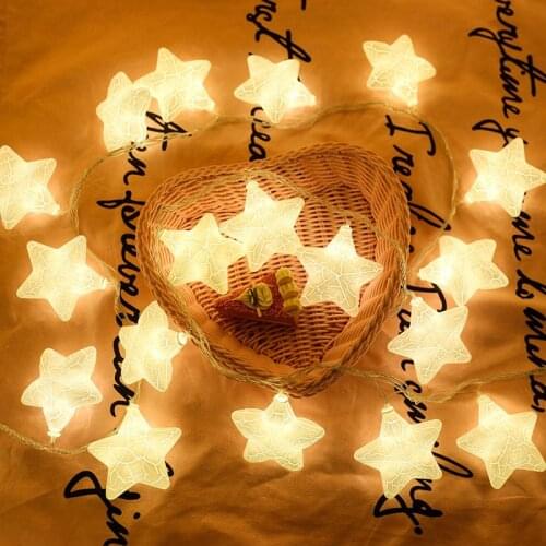 LED Star Ball Garland String Lights Christmas Fairy Lighting Strings for Outdoor Holiday Wedding Xmas Party Home Decoratio