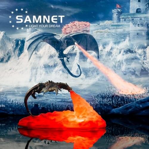 2021 Dropship 3D Printed LED Night Light Dragon Lamps With Fire Light For Home Night Lamp Best Gifts For Children Bedroom Decor