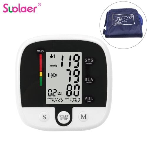 Home Health Care Blood Pressure Monitor Upper Arm Blood Pressure Meter sphygmomanometer Tonometer for Measure Tensiometro