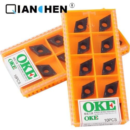 OKE 10pcs/lot High Precision High Performance High Strength CNC DCMT11T304-OTM OC3115 Industry Carbide Inserts Hard Alloy