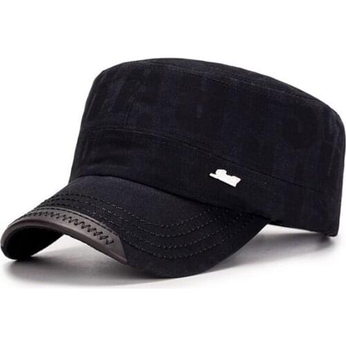 XEONGKVI New Washed Letter Military Hats Spring Autumn Brand Snapback Cotton Hats For Women And Men Casquette Army Cap 57-60CM