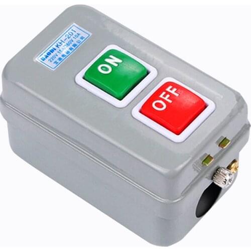 1PCS Power Push Button Switch Self Locking ON/OFF 3P AC 380V 15A Screw terminals