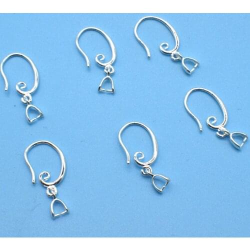 50PCS DIY production jewelry accessories earrings found 925 silver earrings accessories butterfly shape ear buckle hand ear