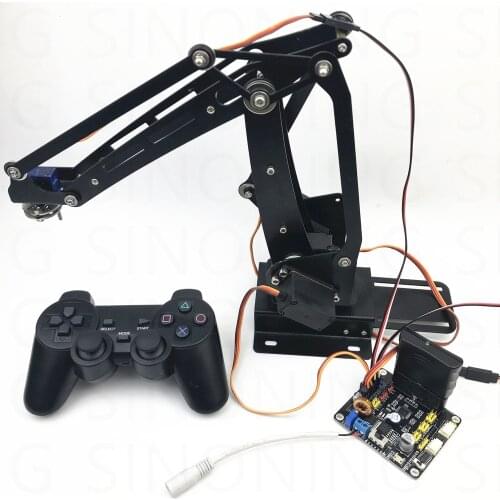 Arduino 4dof robot arm ABB industrial palletizing stainless steel remote control PS2