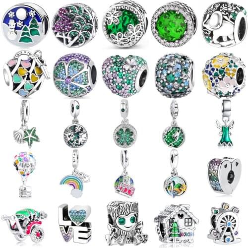 2021 New 100% Real 925 Sterling Silver Mermaid Girl Boy Charm Bead Fit Original Sliver 925 Bracelets DIY Jewelry For Women Gift