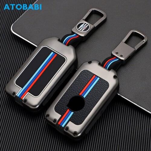 Zinc Alloy Car Key Case Keychain Holder Smart Keyless Entry Remote Control Fobs Cover For Volvo XC60 XC90 S90 V90 2019 2020 2021
