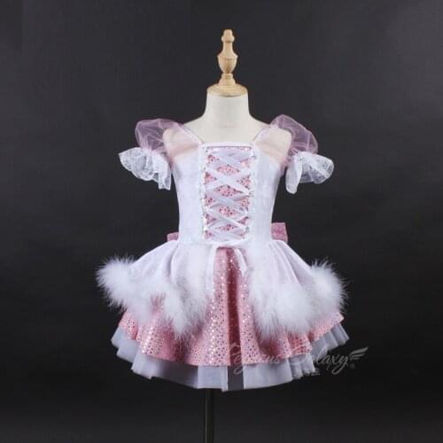 H2667 Children Ballet Dance Dress Tutu Dresses Cute Princess Stage Pancake Wear Professional Performance Competition Clothes
