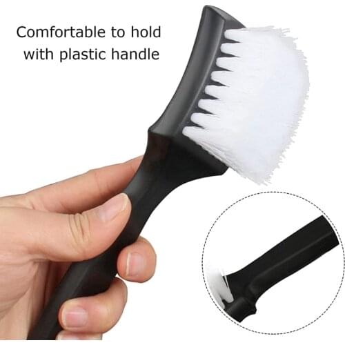 Durable Tire Cleaning Brush Arc Brush Used on Automobile Carpet Floor Mat Liner for Tires Floor Liner