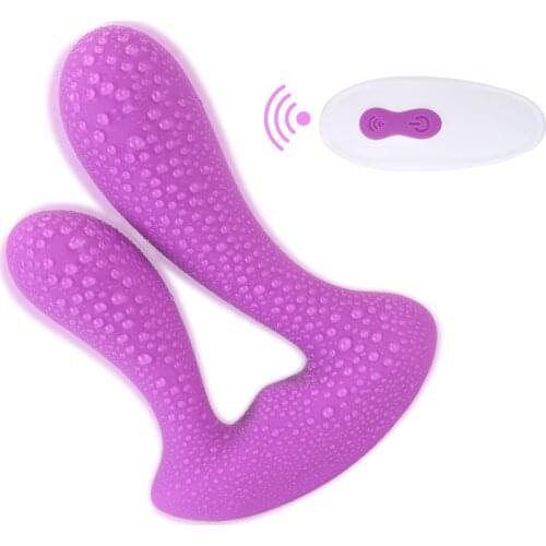 Wireless Vibrator 9 Speed Anal Massager G Spot USB Rechargeable Sex Toy For Woman Double Head Stimulator