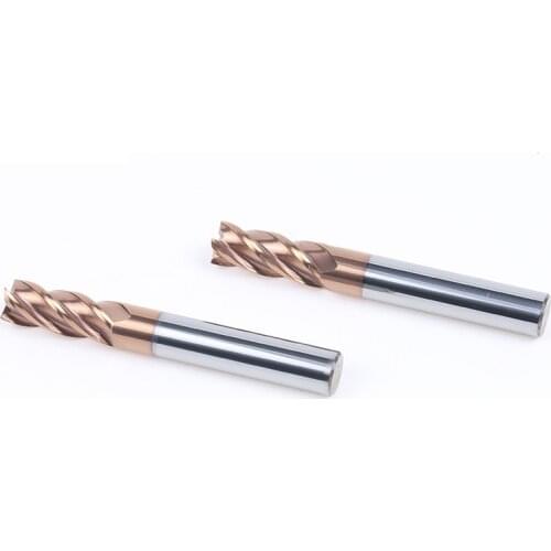 1pcs 4flute 1mm -20mm 50L-100L straight shank HRC58 milling cutter router bit for CNC mill Carbide Tungsten Steel end mill