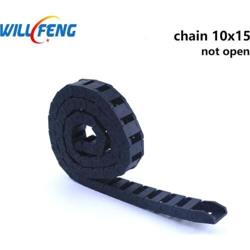 Will Feng Cable Chains 10*15 mm 1 Meter No Open Plastic Transmission Drag Chain With Two Connector For Co2 Laser Cutter Machine