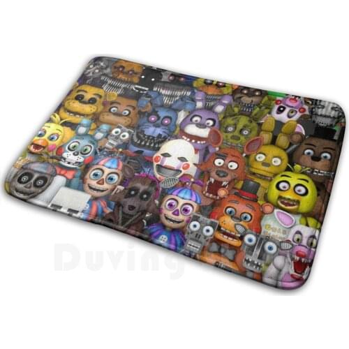 Roboticons Fnaf Robot Convention Mat Rug Carpet Anti-Slip Floor Mats Bedroom Fnaf Five Nights At Freddys 5 Nights At Freddys