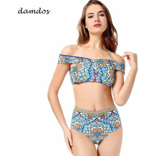 Sexy Brazilian Bikinis 2019 Swimsuit Women Swimwear Beach Bathing Suit Push Up Off Shoulder Halter Top Bandage Bikini Set
