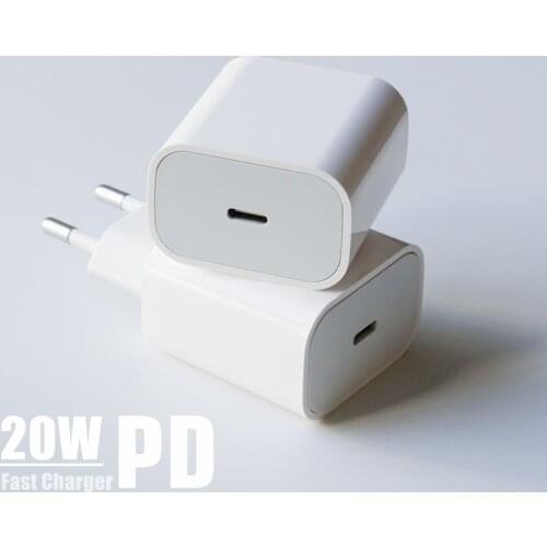 PD 18W 20W USB-C Power Adapter Charger US EU Plug QC4.0 Smart Phone Fast Charger for iPad Pro Air iPhone 12 mini 11 Pro Max Xs X