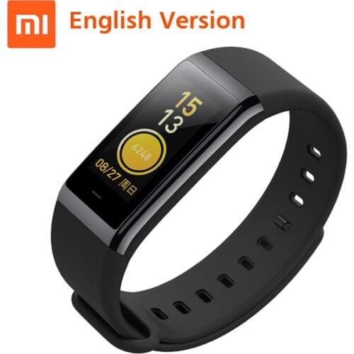 English Version Xiaomi Amazfi Cor Smart Bracelet Sport Watch 5ATM Waterproof Smart Bracelet 1.23" Screen Bluetooth Touch Screen