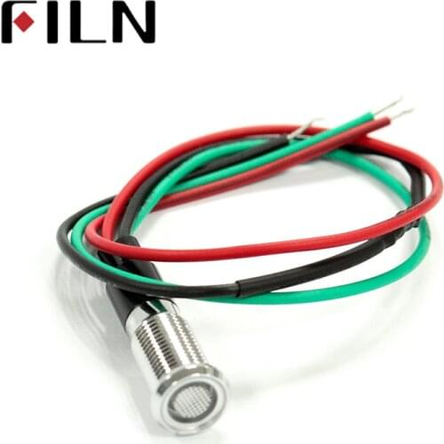 FILN FL1M-8FW-D 8mm red green metal 6v 36v 110v 220v bi-color 12v led indicator light with cable