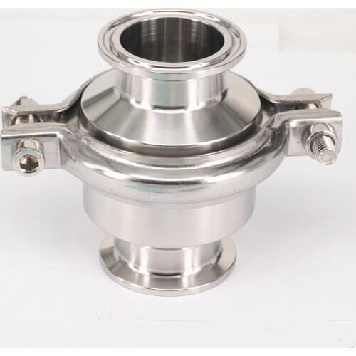 Fit 51mm 2" Pipe OD x 2" Tri Clamp SUS 304 Stainless Sanitary Check Valve Non-Return For Home Brew beer