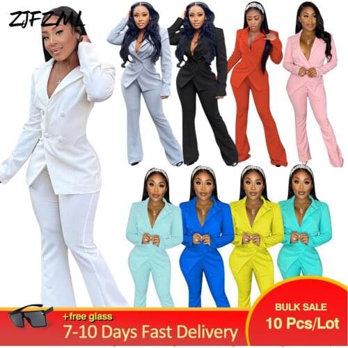 Женские осенние брючные костюмы ZJFZML ZZ China At AliExpress