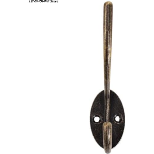 ZLinKJ 1PCS Antique Vintage Iron Home Hat Coat Clothes Towel Wall Door Hangers Hooks Bathroom Accessories