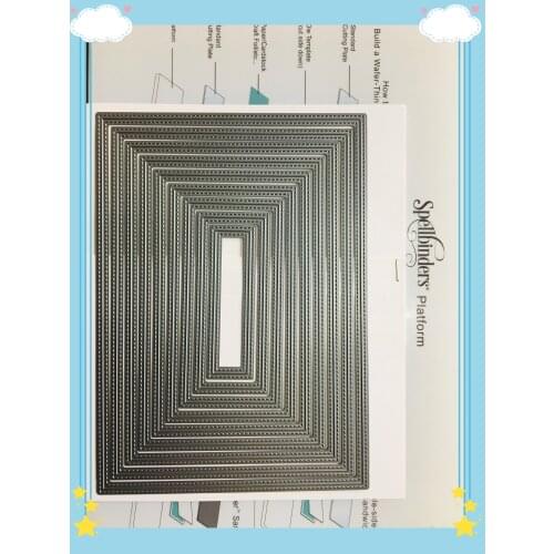 0011 Double Stitched cutting dies A5 Die cutting plate metal die cuts for scrapbooking and card making paper Large Nesting Dies