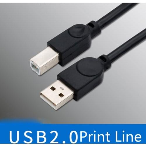 1.5m USB Printer Cable USB Type A To B Male USB 2.0 For Canon Epson HP ZJiang Label Printer DAC USB Printer Office Accessories