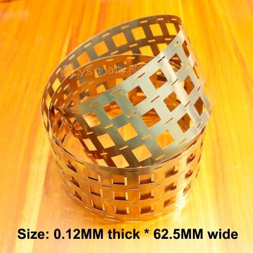 1M 18650 lithium battery nickel plated nickel plated spot welding nickel plate 0.12*62.5 punching 4 and 2 strings